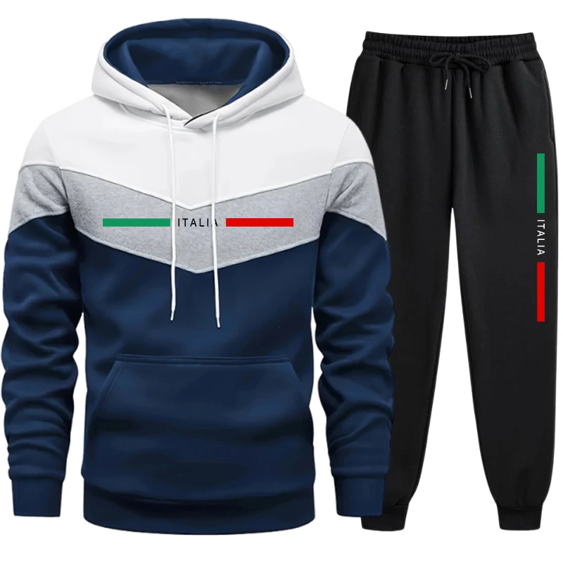 Winter Clothing Hoodie - Men's Hoodie Tracksuit Quality Casual Tricolor