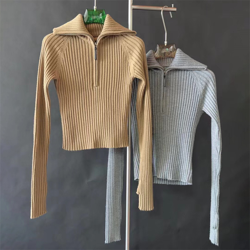 Wool Blend Coat - Cardigan for women New elastic knitted