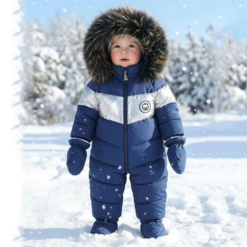 Winter Clothing Newborn - Winter Newborn Baby Romper With Gloves