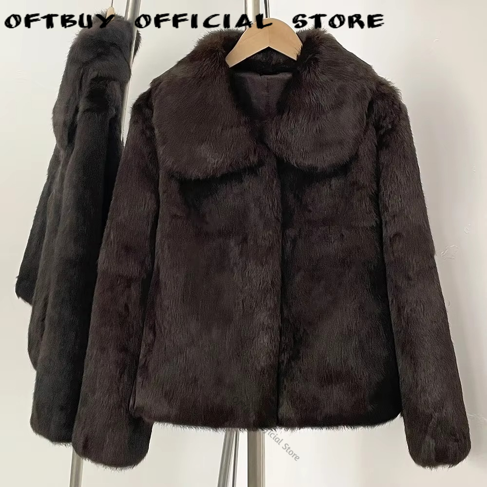 Winter Clothing Wholesale - Reality Fur Coat Short Natural Rabbit