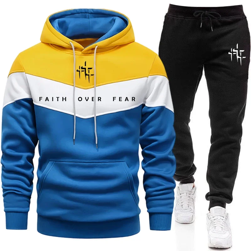 Faith Over Fear Men's Tracksui - огляд і ціна Winter Clothing Hoodie