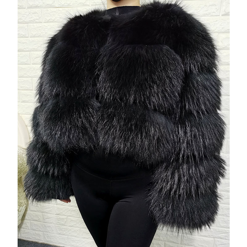 Plus Size Tops Brown Fur Maoma - огляд і ціна Winter Clothing Clearance Sale