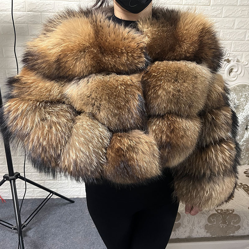 Plus Size Tops Brown Fur Maoma - огляд і ціна Winter Clothing Clearance Sale