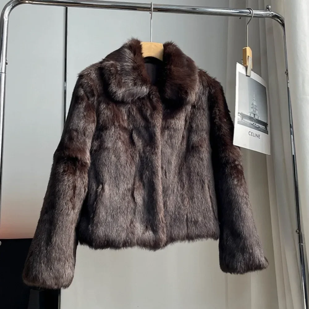 Natural Rabbit Fur Coat Women  - огляд і ціна Winter Clothing Wholesale