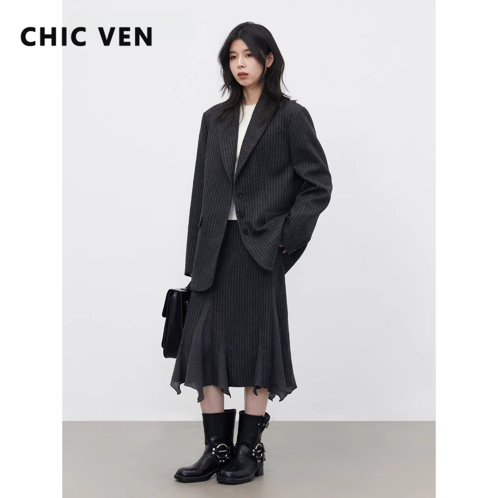CHIC VEN Fashion Women Woolen  - огляд і ціна Wool Blend Coat