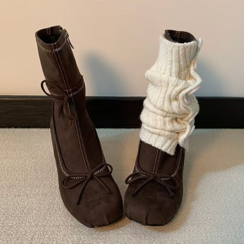 Bow High Heels Women Boots New - огляд і ціна Winter Clothing Clearance Sale
