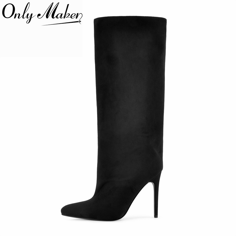 Onlymaker Black Faux Suede Kne - огляд і ціна Winter Clothing Clearance Sale