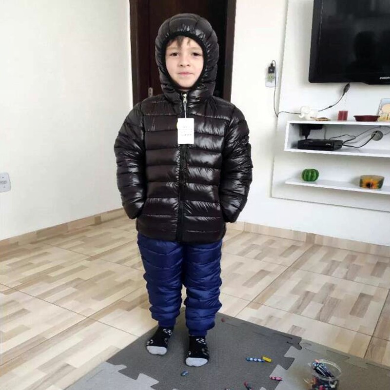 Hooded Lightweight Down Jacket - огляд і ціна Winter Clothing Kids