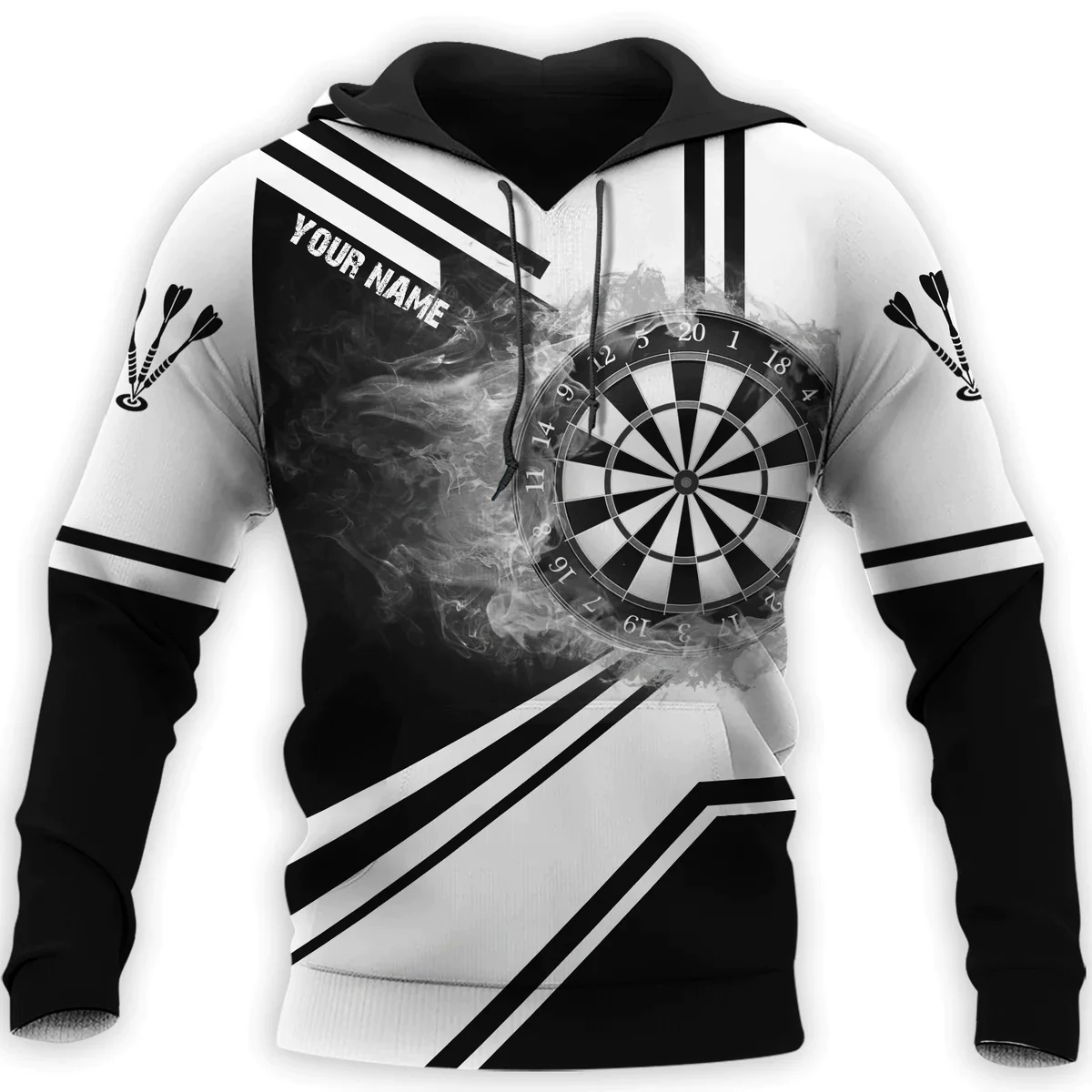 3D Disc Dart Printed Hoodies F - огляд і ціна Winter Clothing Name