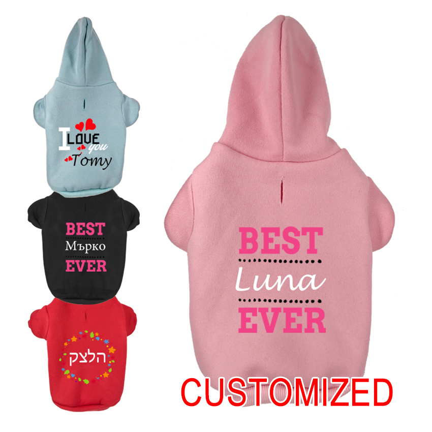 Custom Name Dog Hoodie Persona - огляд і ціна Winter Clothing Name