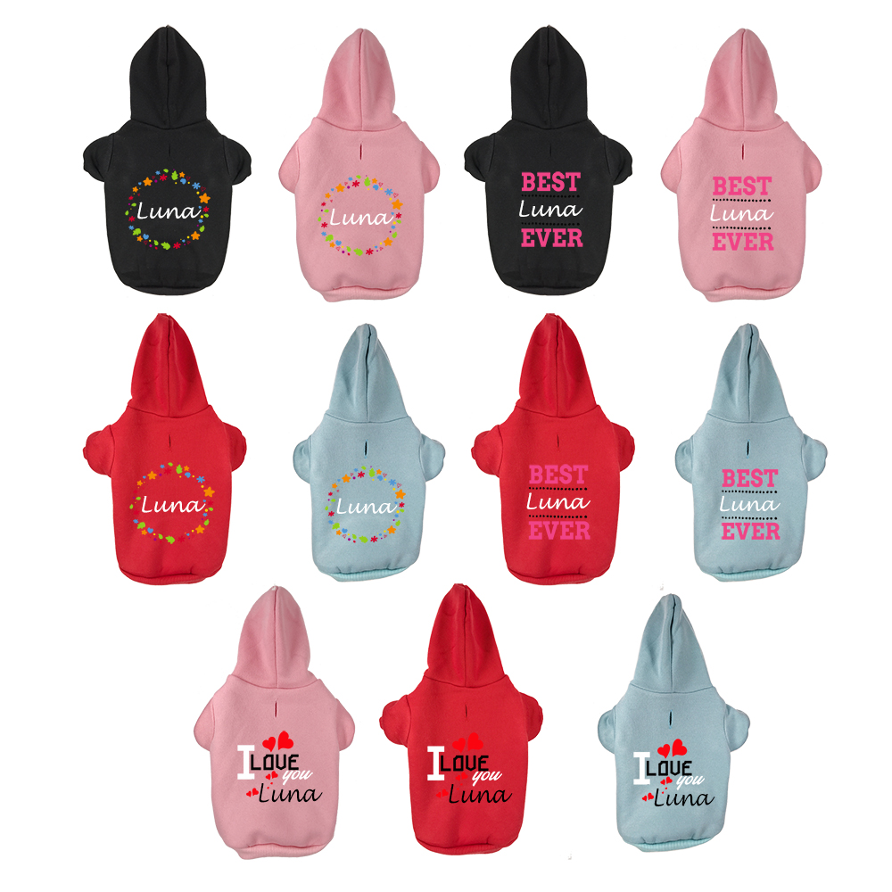 Custom Name Dog Hoodie Persona - огляд і ціна Winter Clothing Name