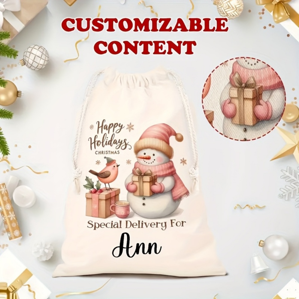 Personalised Christmas Snowman - огляд і ціна Winter Clothing Name