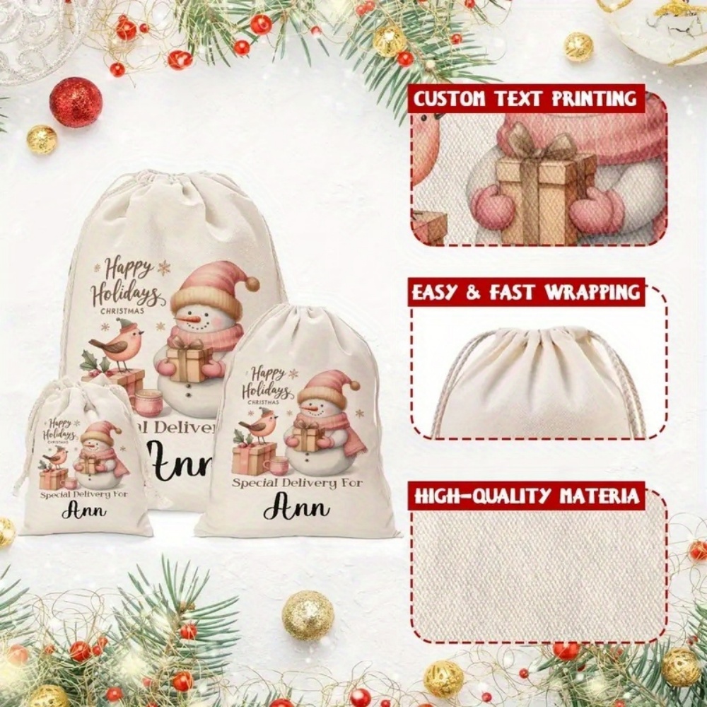 Personalised Christmas Snowman - огляд і ціна Winter Clothing Name