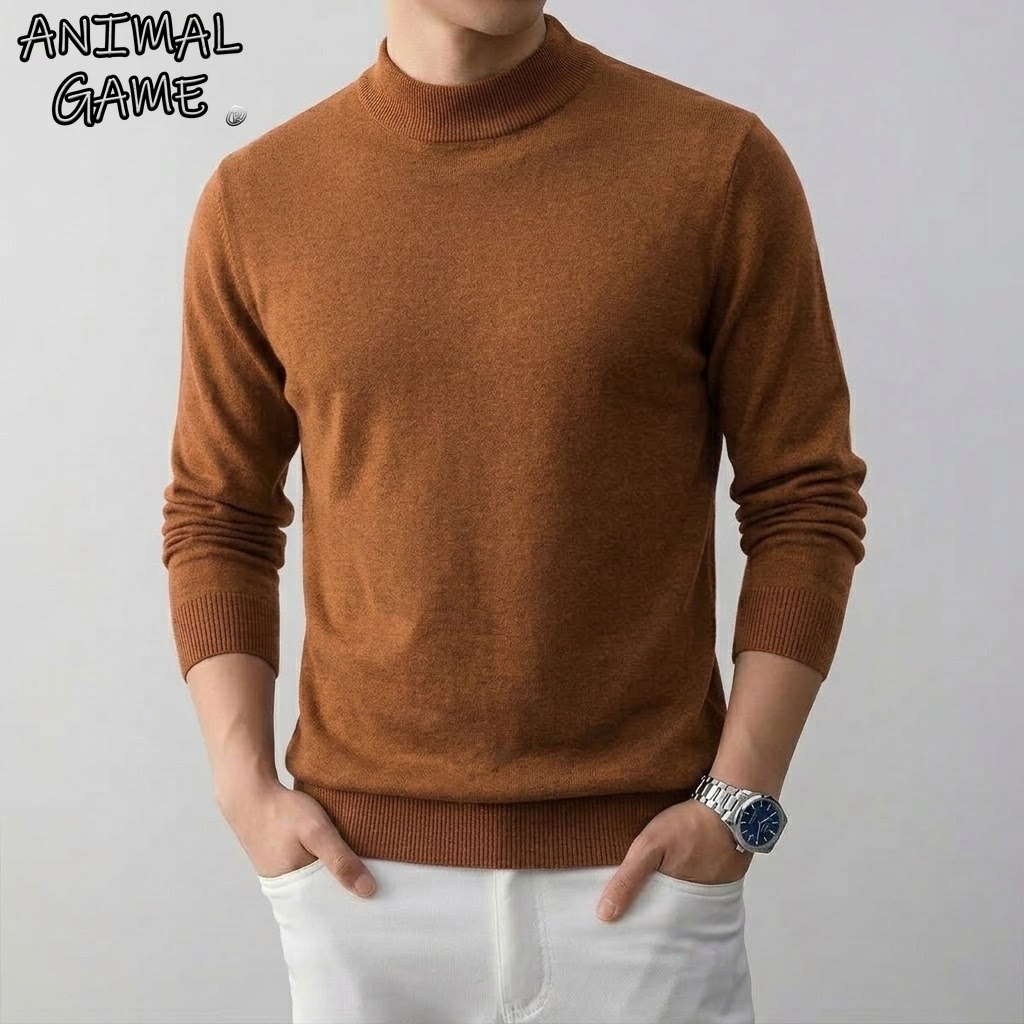 Men's Solid High Stretch Mock  - огляд і ціна Wool Blend Coat