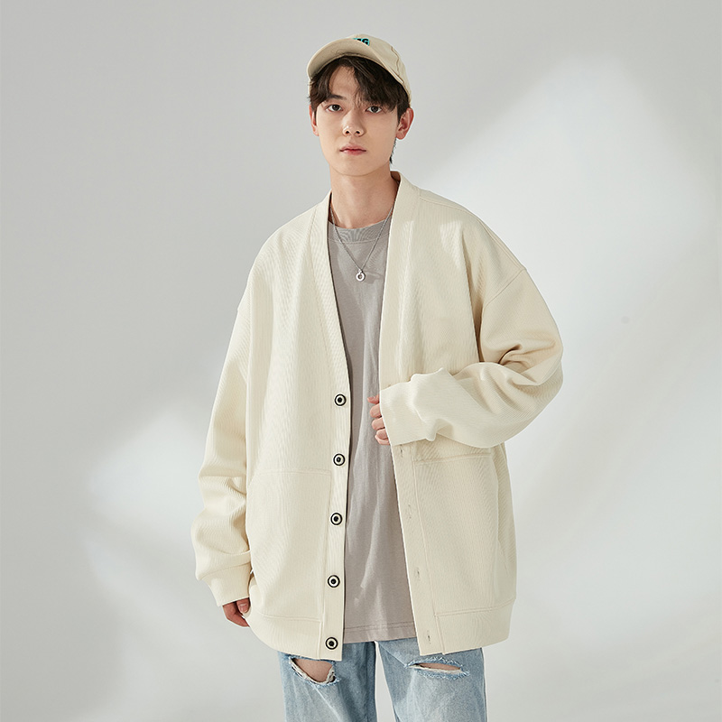 Knit Cardigan Men Korean Style - огляд і ціна Wool Blend Coat