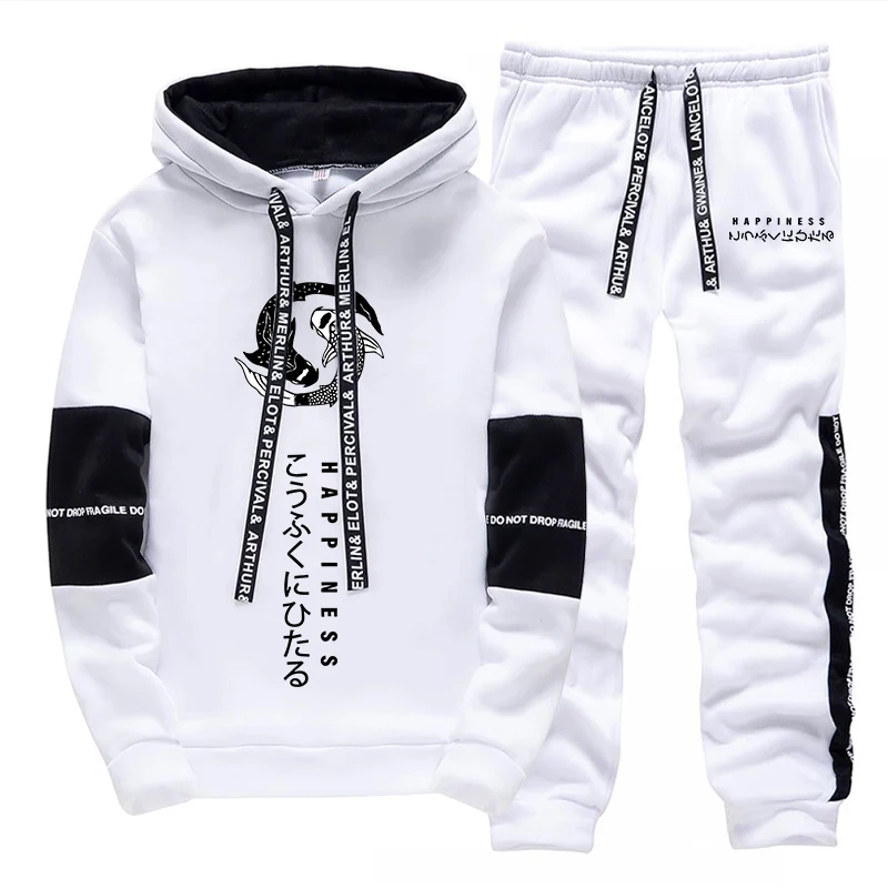 Fashion Men's Tracksuit Print  - огляд і ціна Winter Clothing Hoodie