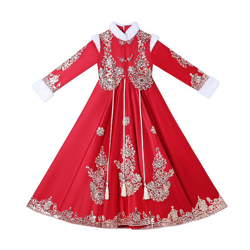 Girls Red Chinese New Year Clo - огляд і ціна Winter Clothing Kids