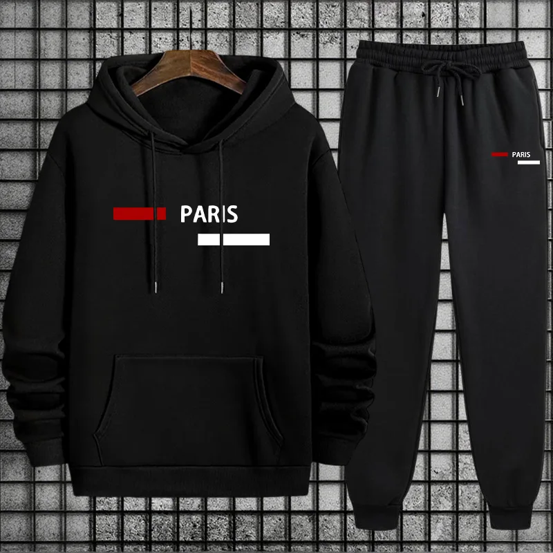 Men's Tracksuit Casual Hooded  - огляд і ціна Winter Clothing Hoodie