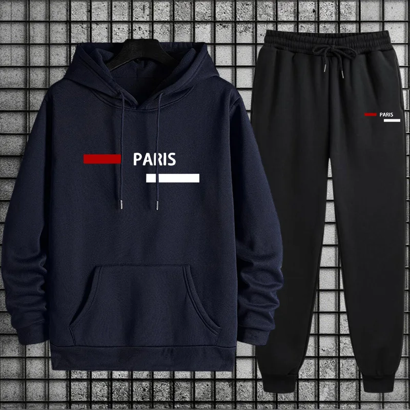 Men's Tracksuit Casual Hooded  - огляд і ціна Winter Clothing Hoodie