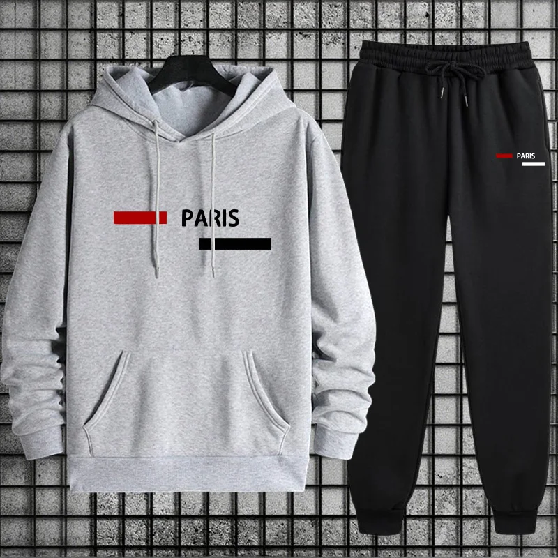 Men's Tracksuit Casual Hooded  - огляд і ціна Winter Clothing Hoodie