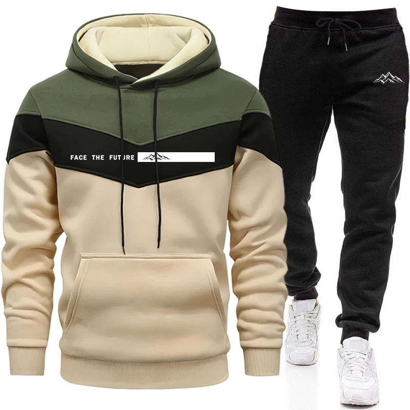 Tracksuit Men's Fashion Casual - огляд і ціна Winter Clothing Hoodie