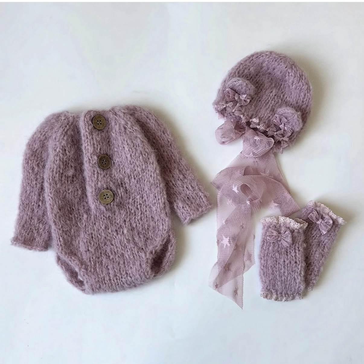Newborn Baby Girl Knitted Romp - огляд і ціна Winter Clothing Kids