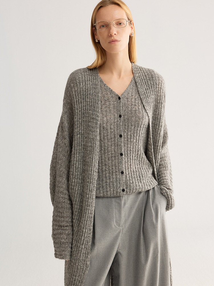Birdtree, Wool Blended Cardiga - огляд і ціна Wool Blend Coat