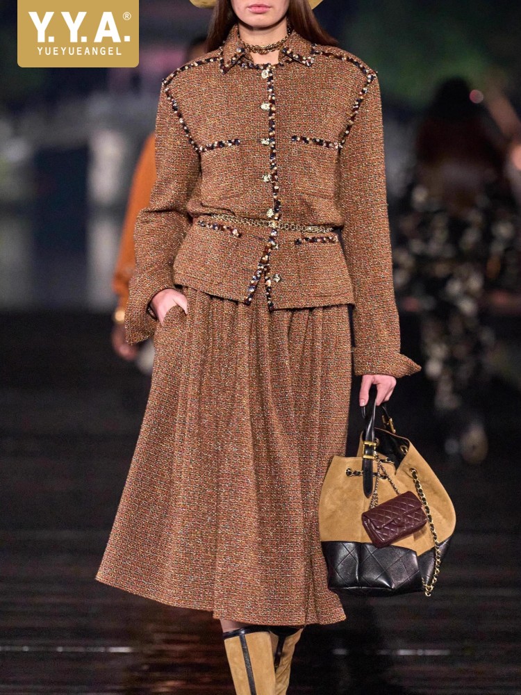 Female Elegant Turndown Collar - огляд і ціна Wool Blend Coat